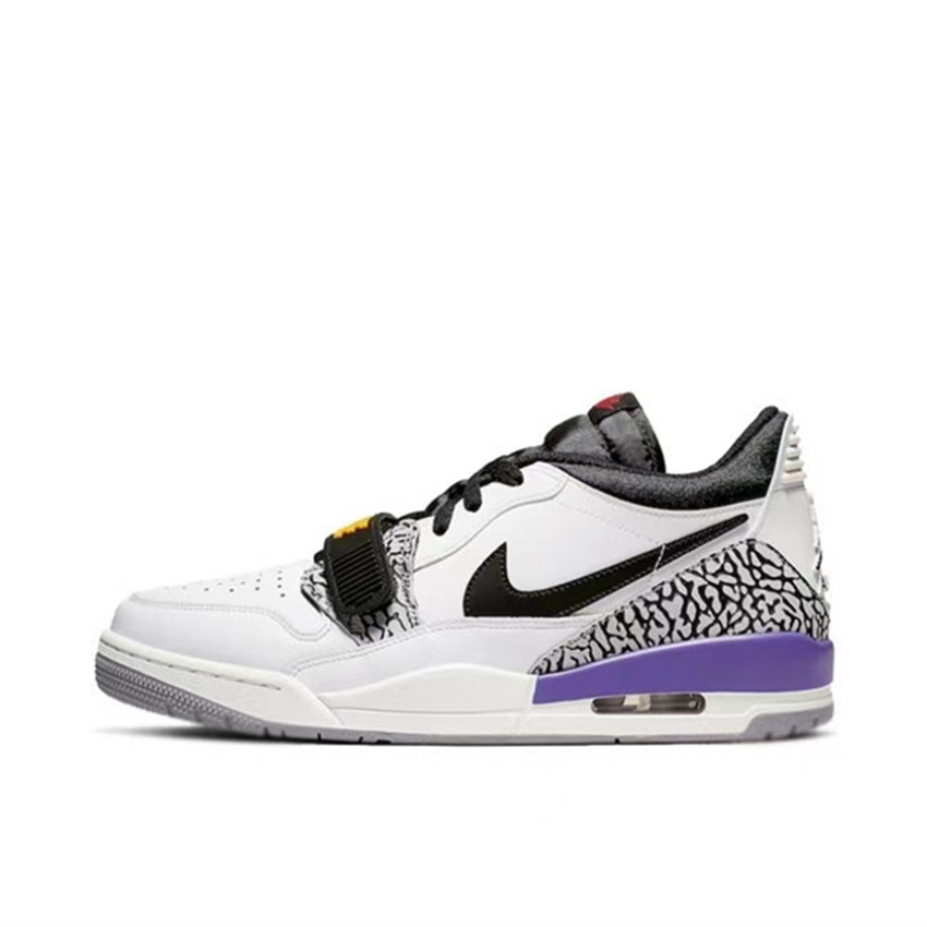 Women's White/Grey Running Weapon Air Jordan Legacy 312 Low Shoes 0010